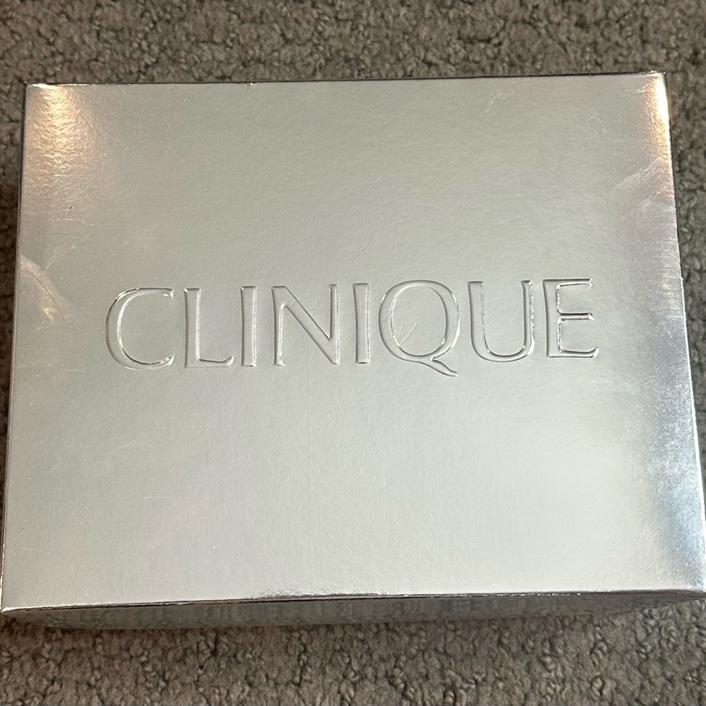 Clinique Silver Gift Box 7.5” x 6” x 3”